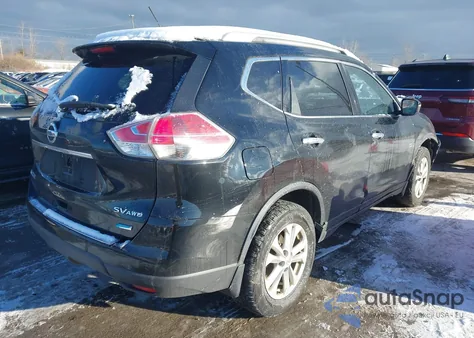 2014 Nissan Rogue Sv z USA, uszkodzony, nr VIN 5N1AT2MVXEC811139